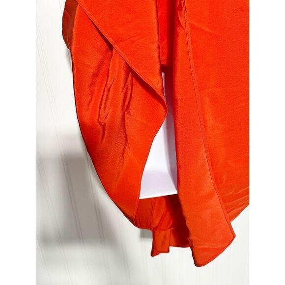 Derek Lam 10 Crosby Flamenco Asymmetrical V Neck Tank Dress Sleeveless Red 0 - Picture 7 of 16